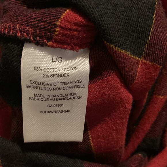 Wind River red/black plaid button down farmer shirt. - Picture 8 of 8